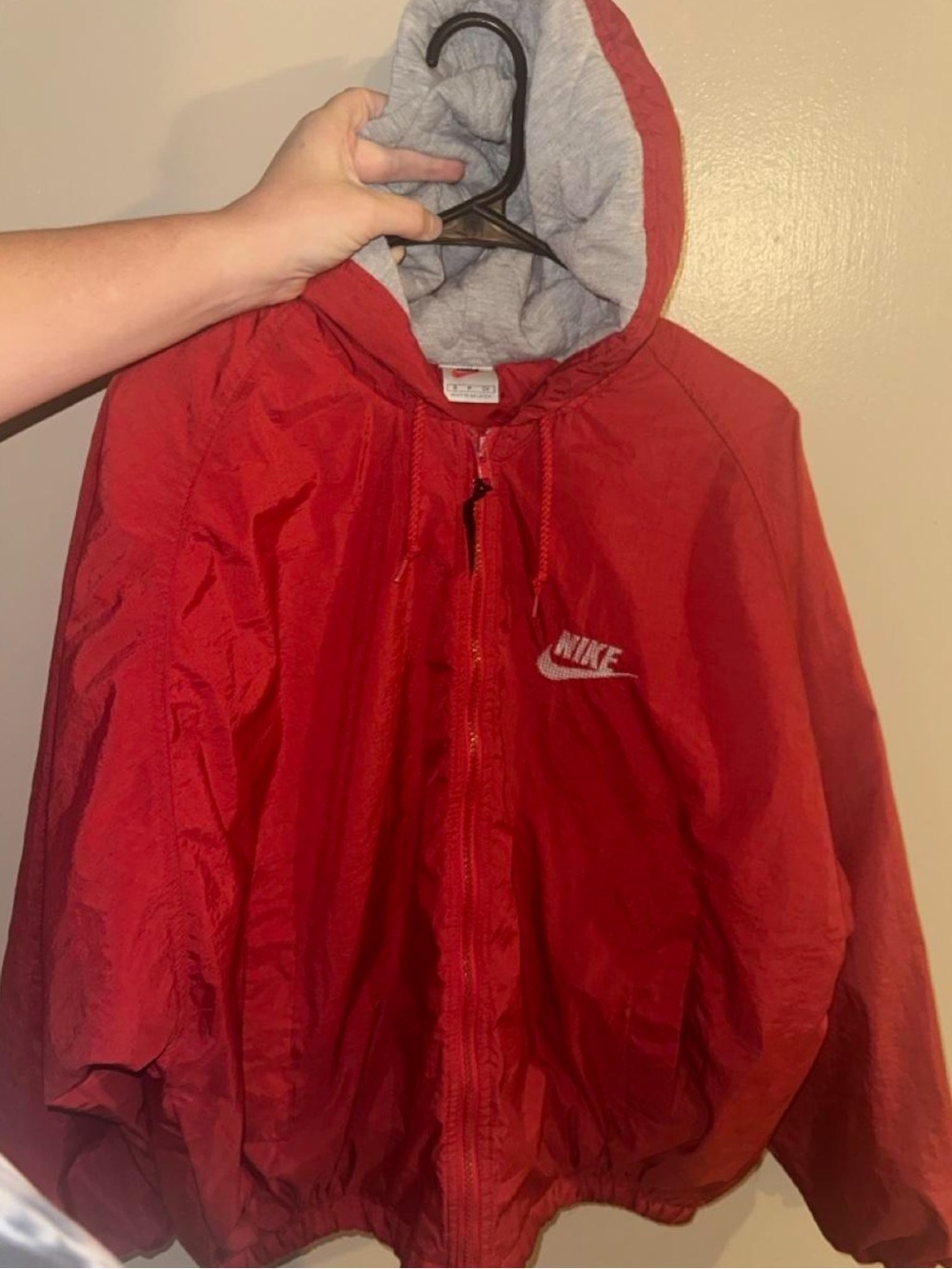 Vintage 90’s Nike Men’s embroidered Hooded Jacket